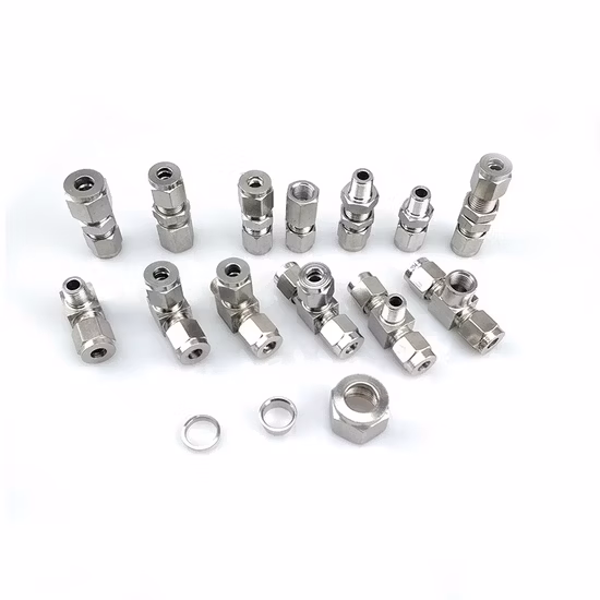 Stainless Steel Flareless Tube Fitting Flareless Male Female Union Coupling