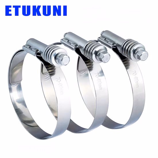 China Customized American Type Industrial Stainless Steel 304 Pipe Clamp