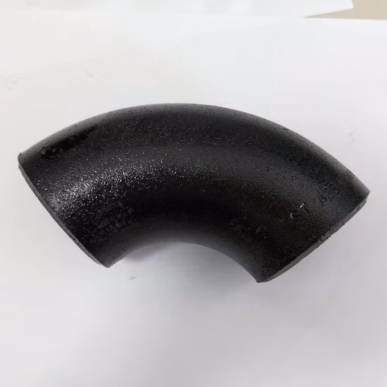 ANSI B16.9/ASTM A234 Wp11 Lr Curvatura da 45/60/90/180 gradi Nero Carbonio Raccordo per tubi in acciaio inossidabile Saldatura di testa Raggio lungo Senza giunture Ss Flangia a T Riduzione del gomito